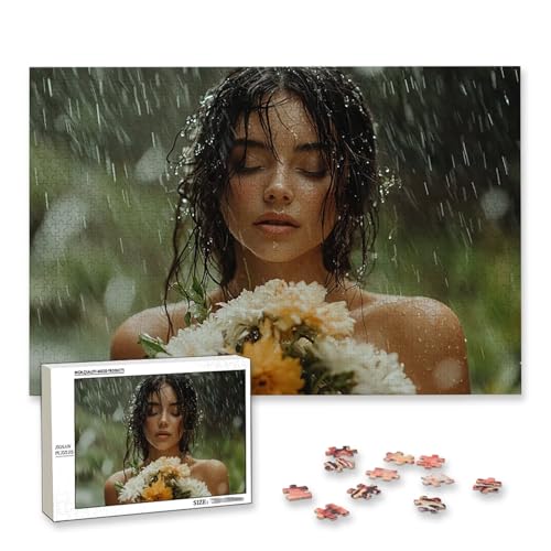 Personalisiertes Puzzle mit Eigenem Foto, Personalisiertes Puzzle 1000 Teile Erwachsene, Gestalte Selbst Holzpuzzle mit Bild, Fotopuzzle mit Benutzerdefiniertes Geschenkbox, für Geschenke, Deko, F-19 von Lijahoo