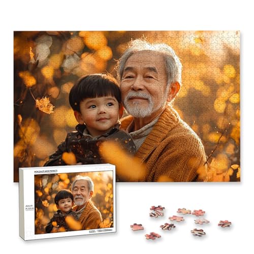 Personalisiertes Puzzle mit Eigenem Foto, Personalisiertes Puzzle 1500 Teile Erwachsene, Gestalte Selbst Holzpuzzle mit Bild, Fotopuzzle mit Benutzerdefiniertes Geschenkbox, für Geschenke, Deko, C-96 Personalisiertes Puzzle mit Eigenem Foto, Personalisiertes Puzzle 1500 Teile Erwachsene, Gestalte Selbst Holzpuzzle mit Bild, Fotopuzzle mit Benutzerdefiniertes Geschenkbox, für Geschenke, Deko, C-96 von Lijahoo