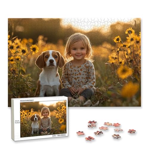Personalisiertes Puzzle mit Eigenem Foto, Personalisiertes Puzzle 2000 Teile Erwachsene, Gestalte Selbst Holzpuzzle mit Bild, Fotopuzzle mit Benutzerdefiniertes Geschenkbox, für Geschenke, Deko, D-53 von Lijahoo