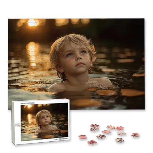 Personalisiertes Puzzle mit Eigenem Foto, Personalisiertes Puzzle 2000 Teile Erwachsene, Gestalte Selbst Holzpuzzle mit Bild, Fotopuzzle mit Benutzerdefiniertes Geschenkbox, für Geschenke, Deko, H-45 von Lijahoo