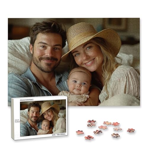 Personalisiertes Puzzle mit Eigenem Foto, Personalisiertes Puzzle 3000 Teile Erwachsene, Gestalte Selbst Holzpuzzle mit Bild, Fotopuzzle mit Benutzerdefiniertes Geschenkbox, für Geschenke, Deko, C-70 von Lijahoo