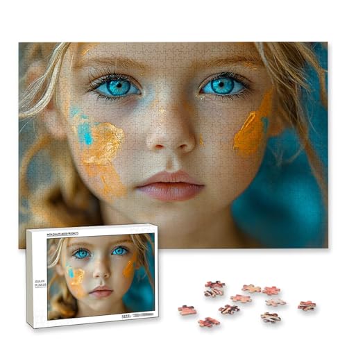 Personalisiertes Puzzle mit Eigenem Foto, Personalisiertes Puzzle 3000 Teile Erwachsene, Gestalte Selbst Holzpuzzle mit Bild, Fotopuzzle mit Benutzerdefiniertes Geschenkbox, für Geschenke, Deko, J-70 von Lijahoo