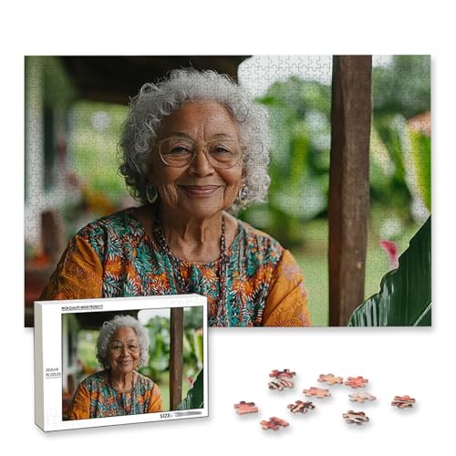 Personalisiertes Puzzle mit Eigenem Foto, Personalisiertes Puzzle 3000 Teile Erwachsene, Gestalte Selbst Holzpuzzle mit Bild, Fotopuzzle mit Benutzerdefiniertes Geschenkbox, für Geschenke, Deko, L-10 von Lijahoo
