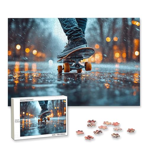 Personalisiertes Puzzle mit Eigenem Foto, Personalisiertes Puzzle 3000 Teile Erwachsene, Gestalte Selbst Holzpuzzle mit Bild, Fotopuzzle mit Benutzerdefiniertes Geschenkbox, für Geschenke, Deko, L-80 von Lijahoo