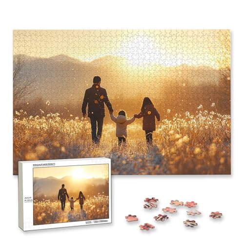 Personalisiertes Puzzle mit Eigenem Foto, Personalisiertes Puzzle 4000 Teile Erwachsene, Gestalte Selbst Holzpuzzle mit Bild, Fotopuzzle mit Benutzerdefiniertes Geschenkbox, für Geschenke, Deko, C-1 von Lijahoo