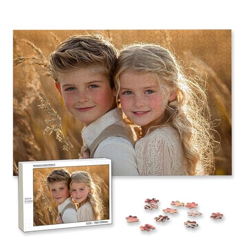 Personalisiertes Puzzle mit Eigenem Foto, Personalisiertes Puzzle 4000 Teile Erwachsene, Gestalte Selbst Holzpuzzle mit Bild, Fotopuzzle mit Benutzerdefiniertes Geschenkbox, für Geschenke, Deko, C-43 von Lijahoo