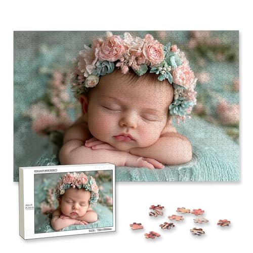 Personalisiertes Puzzle mit Eigenem Foto, Personalisiertes Puzzle 4000 Teile Erwachsene, Gestalte Selbst Holzpuzzle mit Bild, Fotopuzzle mit Benutzerdefiniertes Geschenkbox, für Geschenke, Deko, J-15 von Lijahoo