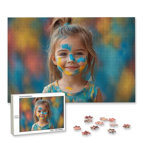 Personalisiertes Puzzle mit Eigenem Foto, Personalisiertes Puzzle 4000 Teile Erwachsene, Gestalte Selbst Holzpuzzle mit Bild, Fotopuzzle mit Benutzerdefiniertes Geschenkbox, für Geschenke, Deko, J-43 von Lijahoo