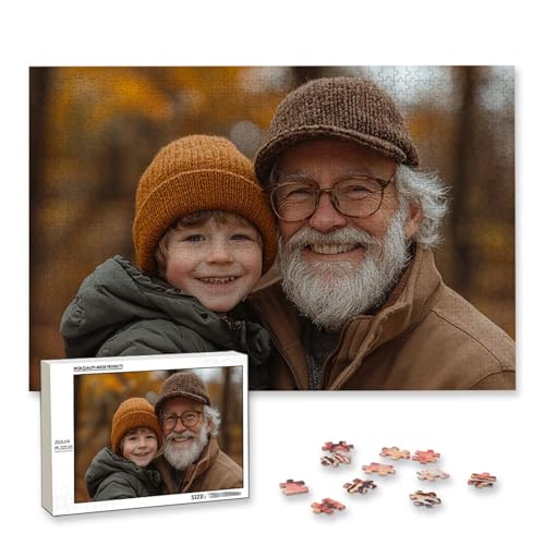 Personalisiertes Puzzle mit Eigenem Foto, Personalisiertes Puzzle 4000 Teile Erwachsene, Gestalte Selbst Holzpuzzle mit Bild, Fotopuzzle mit Benutzerdefiniertes Geschenkbox, für Geschenke, Deko, K-69 von Lijahoo