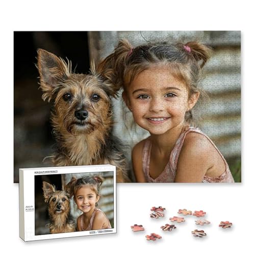 Personalisiertes Puzzle mit Eigenem Foto, Personalisiertes Puzzle 5000 Teile Erwachsene, Gestalte Selbst Holzpuzzle mit Bild, Fotopuzzle mit Benutzerdefiniertes Geschenkbox, für Geschenke, Deko, D-70 von Lijahoo