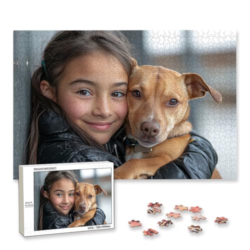 Personalisiertes Puzzle mit Eigenem Foto, Personalisiertes Puzzle 5000 Teile Erwachsene, Gestalte Selbst Holzpuzzle mit Bild, Fotopuzzle mit Benutzerdefiniertes Geschenkbox, für Geschenke, Deko, L-68 von Lijahoo