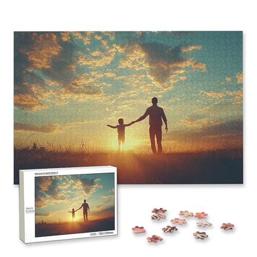 Personalisiertes Puzzle mit Eigenem Foto, Personalisiertes Puzzle 5000 Teile Erwachsene, Gestalte Selbst Holzpuzzle mit Bild, Fotopuzzle mit Benutzerdefiniertes Geschenkbox, für Geschenke, Deko, M-80 von Lijahoo