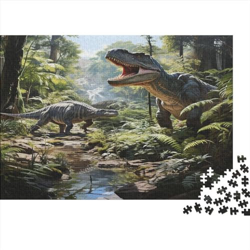 Land of Tyrannosaurus Rex Puzzle 300 Teile,Puzzle Für Erwachsene, Dinosaur Puzzle Farbenfrohes Legespiel,Geschicklichkeitsspiel Für Die Ganze Familie 300pcs (40x28cm) von LikeEj