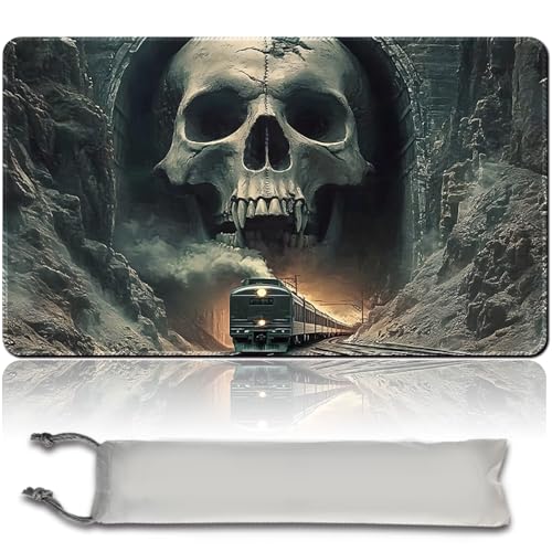 Spieler MTG Play Mat Gaming Mouse Pad Brettspiel genähte Kanten, Glatte Gummioberfläche, MTG PlayMat mit Zonen 60cm x 35cm Gaming Mouse Pad Kompatible MTG Spielmatte (No Zone,mtg46-1) von LikePlaymat