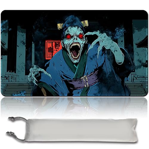 Spieler MTG Play Mat Gaming Mouse Pad Brettspiel genähte Kanten, Glatte Gummioberfläche, MTG PlayMat mit Zonen 60cm x 35cm Gaming Mouse Pad Kompatible MTG Spielmatte (No Zone,mtg46-10) von LikePlaymat