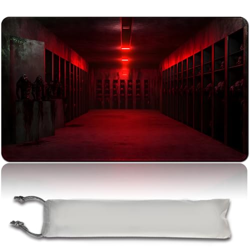 Spieler MTG Play Mat Gaming Mouse Pad Brettspiel genähte Kanten, Glatte Gummioberfläche, MTG PlayMat mit Zonen 60cm x 35cm Gaming Mouse Pad Kompatible MTG Spielmatte (No Zone,mtg46-6) von LikePlaymat