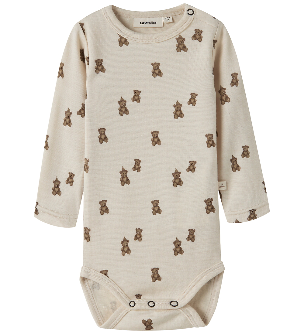 Lil' Atelier Body l/ä - Modal/Wool - Slim - Noos - NbnNilo - Tur - Lil Atelier - 1½ Jahre (86) - Body L/Ä von Lil Atelier