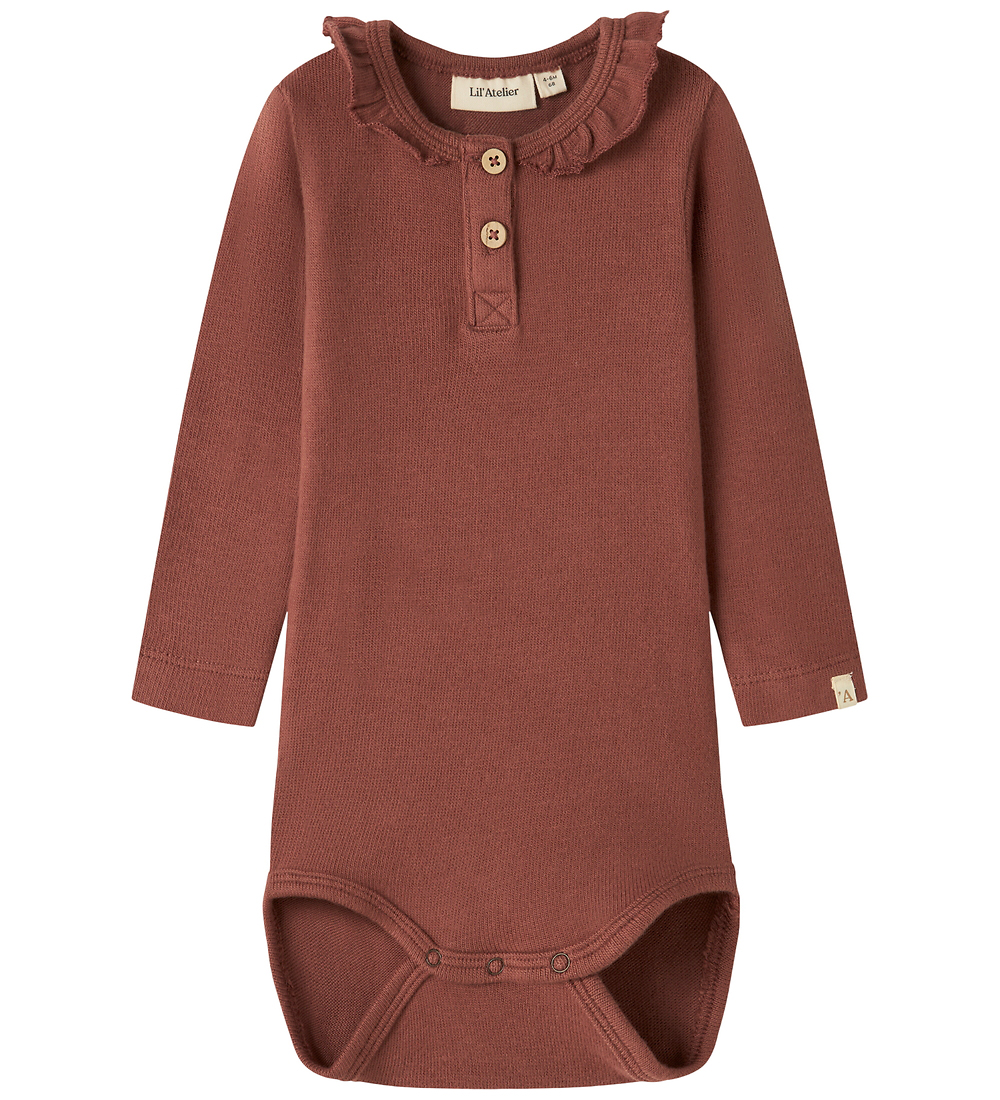 Lil' Atelier Body l/ä - NbfThoro - Mahagoni - Lil Atelier - 56 - Body L/Ä von Lil Atelier