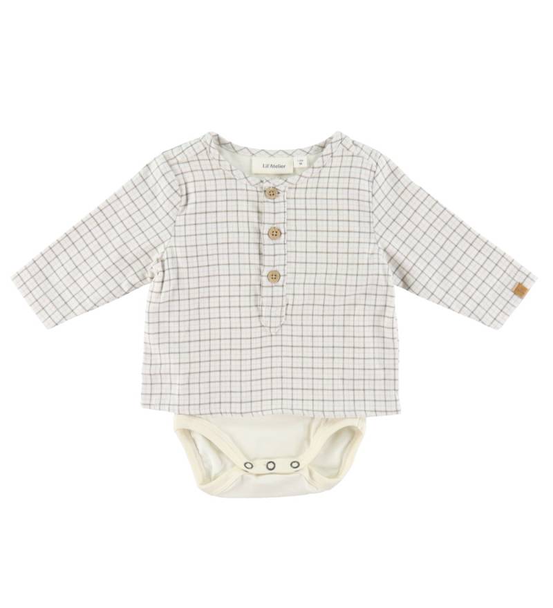 Lil' Atelier Body l/ä - NbmDamieno - Turteltaube - Lil Atelier - 1 Jahr (80) - Body L/Ä von Lil Atelier