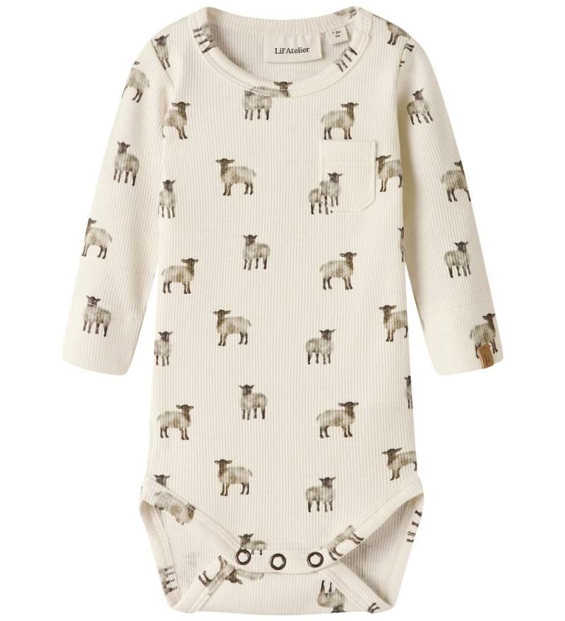Lil' Atelier Body l/ä - NbmGavo – Turteltaube/Schaf - Lil Atelier - 1½ Jahre (86) - Body L/Ä von Lil Atelier