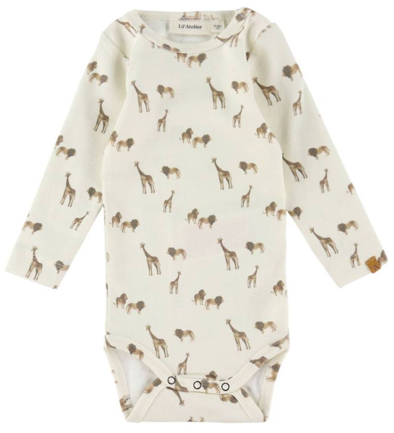 Lil' Atelier Body l/ä - NbmLayo - Slim - Coconut Milch/Löwe - Lil Atelier - 1½ Jahre (86) - Body L/Ä von Lil Atelier