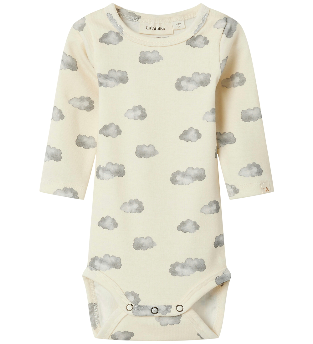 Lil' Atelier Body l/ä - NbnLayo - Noos - Turteltaube/Blue Cloud - Lil Atelier - 74 - Body L/Ä von Lil Atelier