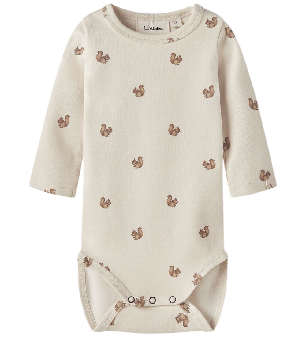 Lil' Atelier Body l/ä - NbnLayo - Turteltaube/Eichhörnchen - Lil Atelier - 62 - Body L/Ä von Lil Atelier