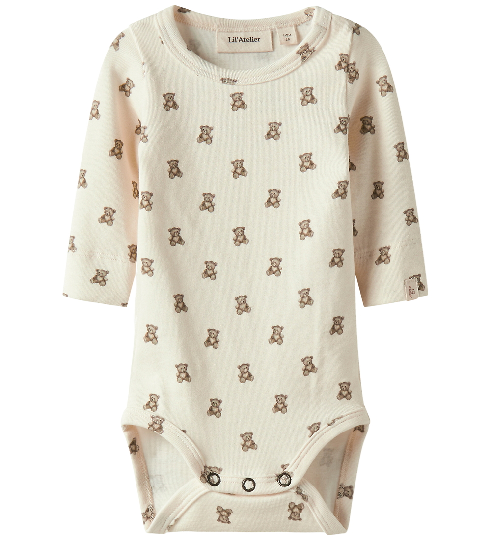 Lil' Atelier Body l/ä - Noos - NbnGayo - Turteltaube/Teddybär - Lil Atelier - 1½ Jahre (86) - Body L/Ä von Lil Atelier