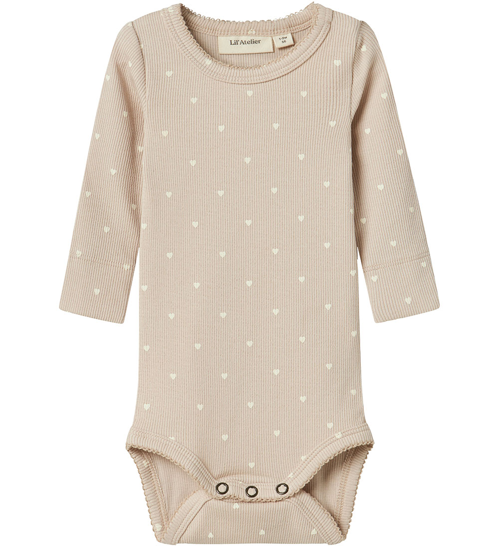 Lil' Atelier Body l/ä - Rib - NbfGago - Gray Morn/Heart - Lil Atelier - 56 - Body L/Ä Lil' Atelier Body l/ä - Rib - NbfGago - Gray Morn/Heart - Lil Atelier - 56 - Body L/Ä von Lil Atelier