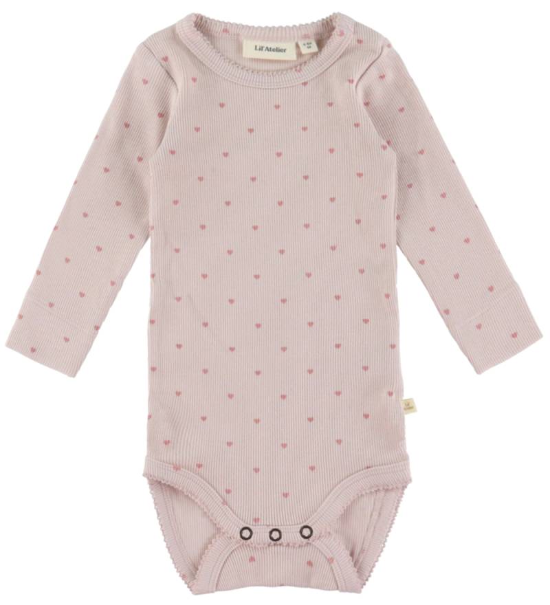 Lil' Atelier Body l/ä - Rib - NbfGago - Hushed Violet/Heart - Lil Atelier - 68 - Body L/Ä Lil' Atelier Body l/ä - Rib - NbfGago - Hushed Violet/Heart - Lil Atelier - 68 - Body L/Ä von Lil Atelier