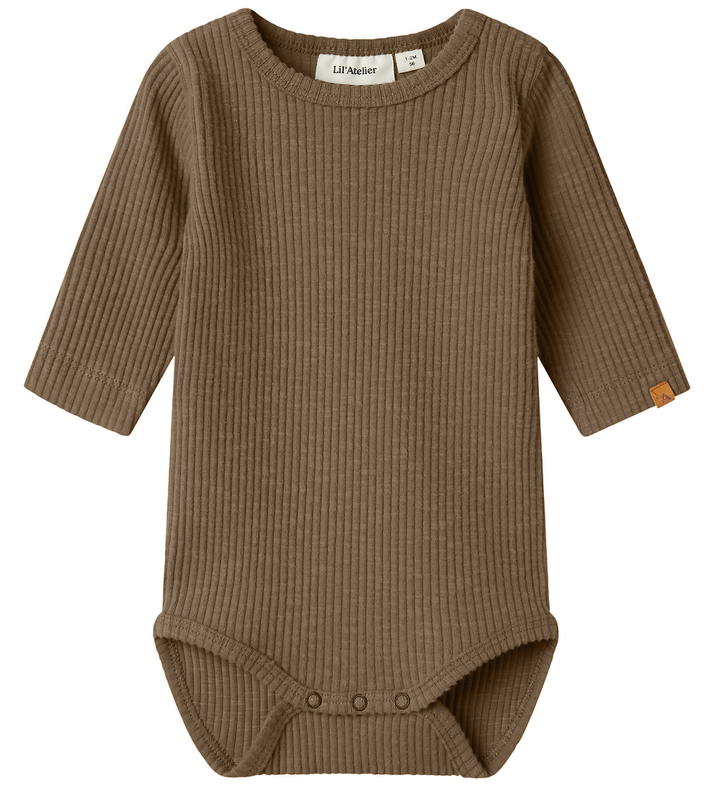Lil' Atelier Body l/ä - Rib - NbmRajo - Känguru - Lil Atelier - 1 Jahr (80) - Body L/Ä von Lil Atelier