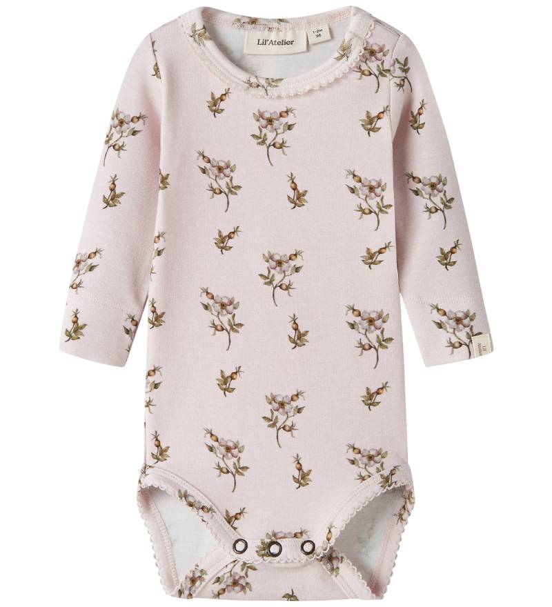 Lil' Atelier Body l/ä - Slim - NbfGayo - Hushed Violet/Apple Ros - Lil Atelier - 1 Jahr (80) - Body L/Ä von Lil Atelier