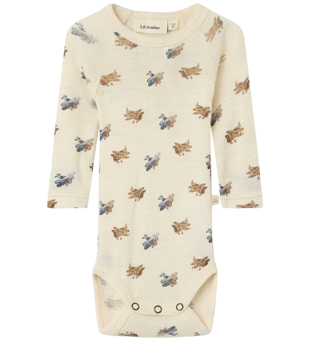 Lil' Atelier Body l/ä - Wolle/Modal - Noos - NbmNalu - Turteltau - Lil Atelier - 62 - Body L/Ä Lil' Atelier Body l/ä - Wolle/Modal - Noos - NbmNalu - Turteltau - Lil Atelier - 62 - Body L/Ä von Lil Atelier
