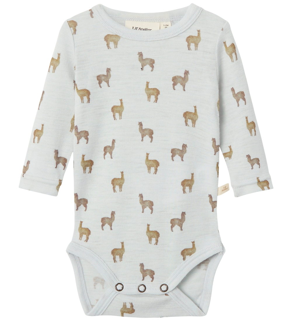 Lil' Atelier Body l/ä - Wolle - NbmNoel - Grau Dawn/Lama - Lil Atelier - 68 - Body L/Ä Lil' Atelier Body l/ä - Wolle - NbmNoel - Grau Dawn/Lama - Lil Atelier - 68 - Body L/Ä von Lil Atelier