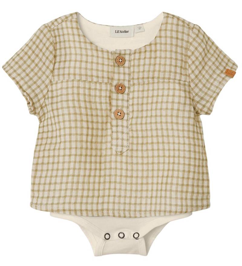 Lil' Atelier Hemdbody k/ä - NbmHanson - Sage m. Karos - Lil Atelier - 56 - Body K/Ä Lil' Atelier Hemdbody k/ä - NbmHanson - Sage m. Karos - Lil Atelier - 56 - Body K/Ä von Lil Atelier