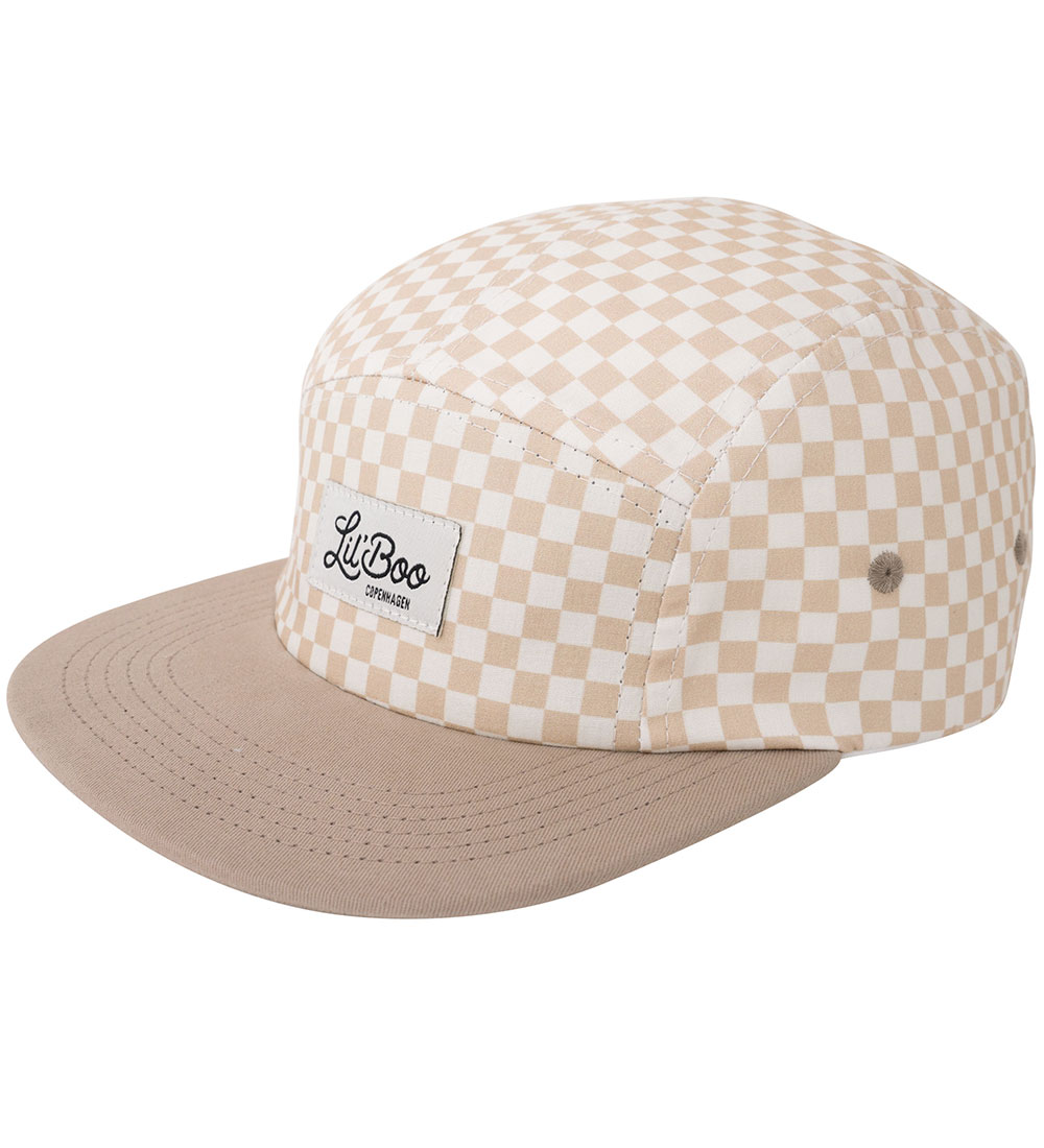 Lil' Boo Copenhagen Kappe - Schach 5 - Braun/Cream - Lil' Boo Copenhagen - 52-55 cm - Kappen von Lil' Boo Copenhagen