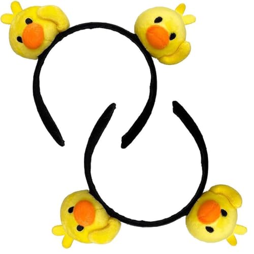 LilaLemon 2 Stück niedliche gelbe Enten-Stirnband, Kinder-Tier-Cartoon-Make-up-Stirnband, lustige Osterkappe, Verkleidung, Cosplay, für Damen, Herren, Mädchen, Halloween LilaLemon 2 Stück niedliche gelbe Enten-Stirnband, Kinder-Tier-Cartoon-Make-up-Stirnband, lustige Osterkappe, Verkleidung, Cosplay, für Damen, Herren, Mädchen, Halloween von LilaLemon