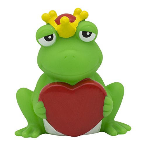 Lilalu 2134 Frosch mit Herz-Grußkautschukente, Verschiedene von Lilalu
