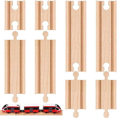 Liliful 8 Stück gerade Holzschienen-Erweiterungszug-Adapter, männlich, weiblich, Zugschienenzubehör, Eisenbahn, Zugschiene, Verbindungsstücke für Tischaktivitäten, kompatibel mit Eisenbahn-Set Liliful 8 Stück gerade Holzschienen-Erweiterungszug-Adapter, männlich, weiblich, Zugschienenzubehör, Eisenbahn, Zugschiene, Verbindungsstücke für Tischaktivitäten, kompatibel mit Eisenbahn-Set von Liliful