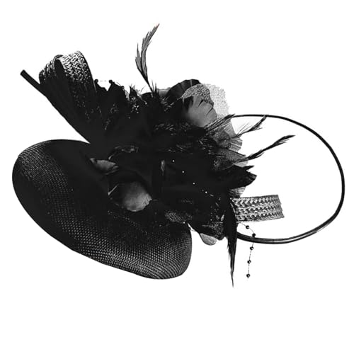 1920er Jahre Leinen-Fascinator für Damen, elegantes britisches Design, Hut, Kostüm, Kopfbedeckung, ideal für Themenanlässe, Kostüme, Kopfbedeckung von Lilinzhi