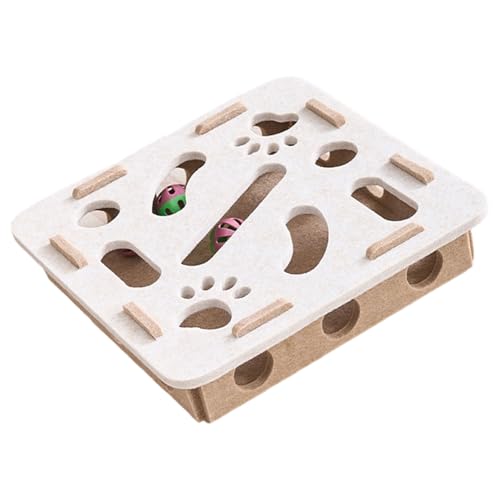 Filzkatzen Anreichert Puzzle Box Teaser Spielzeug Für Indoor Spiel Fördern Die Jagd Und Reduzieren Langeweile Unterhaltungsgeschenk Labyrinthspielzeug von Lilinzhi