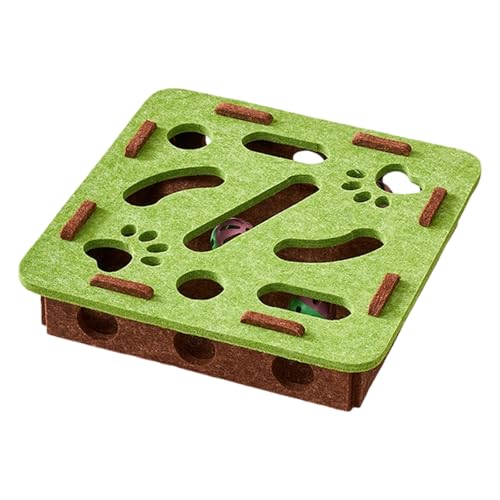 Filzkatzen Anreichert Puzzle Box Teaser Spielzeug Für Indoor Spiel Fördern Die Jagd Und Reduzieren Langeweile Unterhaltungsgeschenk Labyrinthspielzeug von Lilinzhi