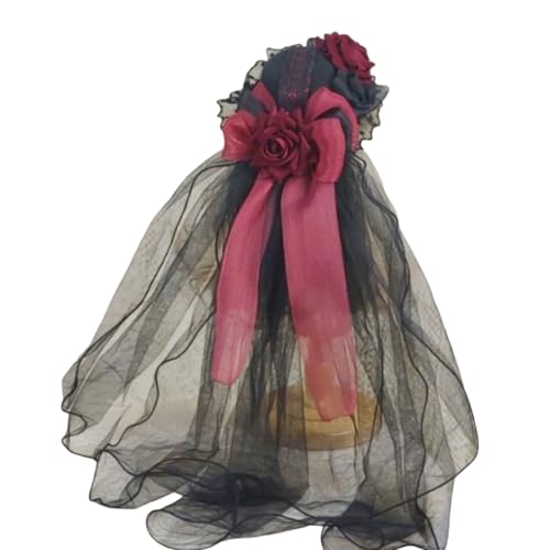 Gothicism Lolitas Hut, einzigartige Stile, Fascinator, Party-Kopfschmuck, bequem für modische Jugendliche, Frauen, modische Cosplay-Kopfbedeckung Gothicism Lolitas Hut, einzigartige Stile, Fascinator, Party-Kopfschmuck, bequem für modische Jugendliche, Frauen, modische Cosplay-Kopfbedeckung von Lilinzhi