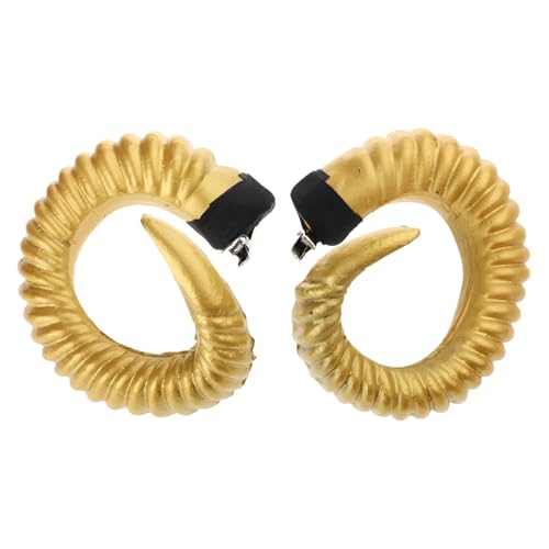 Lilinzhi 2 Stück Dämonen Horn verzierter Kopfschmuck Fantasy-Stile Kopfbedeckung Kostüm Haarteil für Gothicismus Motto-Partys Feste Haarteil von Lilinzhi