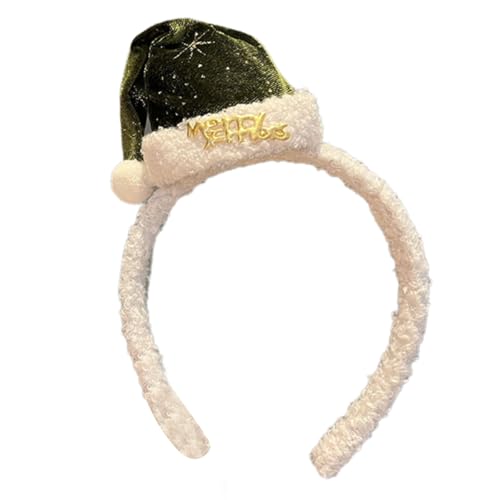 Lilinzhi Hübsches Plüsch-Haarband mit Schleifenmuster, vielseitiger Haarreif für Kinder, Urlaub, Event und Versammlungen, bequeme Weihnachts-Kopfbedeckung von Lilinzhi