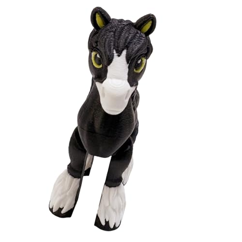 Lilinzhi Interaktives Kleines Pferdemodell Farbiges Tierspielzeug Mit Beweglichen Gelenken Für Kinderspielzeiten Und Kreativer Desktop Display Büro Schreibtisch Pferdskulptur von Lilinzhi