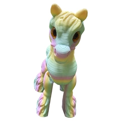 Lilinzhi Interaktives Kleines Pferdemodell Farbiges Tierspielzeug Mit Beweglichen Gelenken Für Kinderspielzeiten Und Kreativer Desktop Display Büro Schreibtisch Pferdskulptur von Lilinzhi