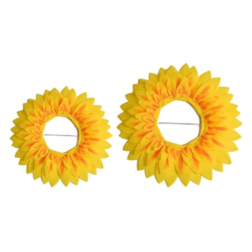 Lustiger Sonnenblumenhut, Kopfbedeckung, gefüllte Kopfbedeckung, Löwenkopf, Plüschhut für Ostern, Karneval, Party, Kostüm (42 cm) von Lilinzhi