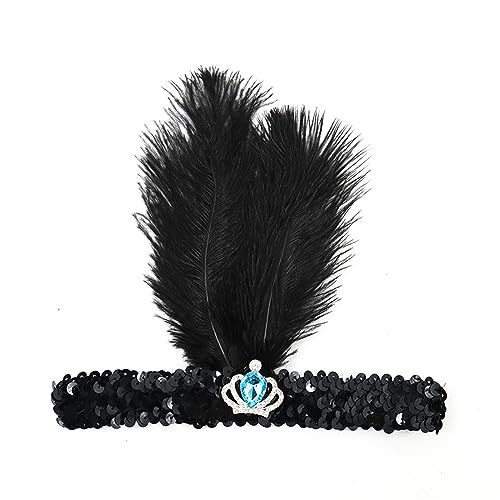 Stirnbänder, Cocktail-Kopfbedeckung für Mädchen, Maskerade, Haarschmuck, 1920er-Jahre, Flapper-Stirnband, Kristalle Stirnbänder, Cocktail-Kopfbedeckung für Mädchen, Maskerade, Haarschmuck, 1920er-Jahre, Flapper-Stirnband, Kristalle von Lilinzhi