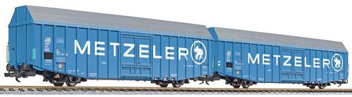 Liliput L230161 H0 2er-Set Großraum-Güterwagen  METZELER  Hbbks der DB von Liliput
